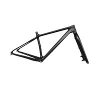 Générique Cadre de vélo Neige Rigide entièrement en Carbone 27,5 Pouces, avec/sans Fourche Avant, 197mm, arrière 150mm(Matte Black,16inch NO Fork)