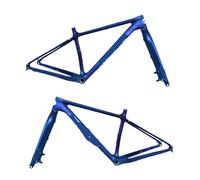 Générique Cadre de vélo Neige Rigide entièrement en Carbone 27,5 Pouces, avec/sans Fourche Avant, 197mm, arrière 150mm(Bule Chameleon,16inch NO Fork)