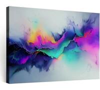 Générique Cadre en bois Impression sur Toile Cerveau Surréaliste Abstrait Impression, Tableau Decoration Murale Peinture Image sur Toile Decoration Murale Pour Chambre Salon Salle de Jeux 120x80 cm