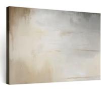 Générique Cadre en Bois Impression sur Toile Couleurs Coups De Pinceau - Abstrait Moderne Tableau Affiche Decoration Murale Image sur Toile, Peinture Tableau Decoration Salon Chambre 100 x 75 cm