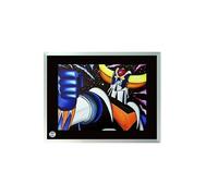 Générique Cadre en Verre Goldorak Contour Miroir Fait Main