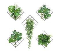 Générique Cadre mural végétal artificiel | Art de décalque de mur de vertes artificielles 3D - Jardinières murales pour chambres d', arrière-plans de canapé, salons, chambres à coucher