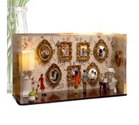 Générique Cadre Musée De Nous - Affichage Photo Miniature avec 5 Figurines - Boîte Musée DIY | Pour Les Souvenirs Et Les Mémoires De La Maison Voyage Mur Bureau Mères Et Mamans