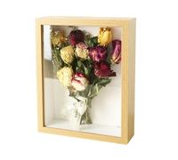 Générique Cadre Photo 3D en Bois, 30 X 40 Cm Cadre Objet, Cadre Profond 30 X 40 Cm, Cadre Photo Profond À Remplir, Peut Contenir des Objets Jusqu'À 5 Cm, Cadre De Boîte D'ombre(Wood Color)