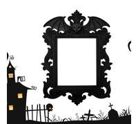 Générique Cadre Photo Halloween | Décorations Halloween Cadre Murale 3D Chauve-Souris | Ornements Festifs pour Bureau Étagère Bibliothèque Anniversaire Mariage Chambre