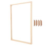 Générique Cadre pour Peinture Numérotée 55X35 CM en Bois Naturel Kit de Châssis Démontable à Monter Soi-Même Barres de Châssis Robustes pour Toiles et Affiches Décoration Intérieure