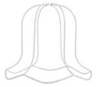 Générique Cadre Structure Simple et Sûre Abat-jour pour Lampe DIY en Métal Blanc Adapté à L'éclairage Intérieur et Fabrication Artisanale de Lampes