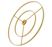 Générique Cadre Support Créatif D'abat-jour pour Lampe E27 en Fer Double Anneau et Finition Soignée, pour Chambre et Salon