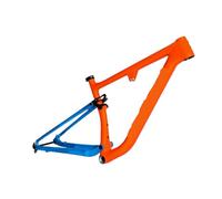 Générique Cadre VTT Tout-Suspendu 29 Pouces, Poids Total XC(Orange Blue,19 inch (176-190cm))