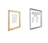 Générique Cadres en Aluminium Personnalisés, Noir Doré, for Toile, Peinture À l'huile, Diamant, Affiches d'art Murales, Décoration De Maison, DIY Bricolage(Silver Wood,50X50 CM)