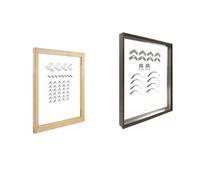 Générique Cadres en Aluminium Personnalisés, Noir Doré, for Toile, Peinture À l'huile, Diamant, Affiches d'art Murales, Décoration De Maison, DIY Bricolage(Walnut Wood,60X60 CM)