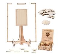 Générique Cadres photo de mariage - Tableau d'affichage en bois, livre d'or de style européen | Panneau d'affichage créatif, décoration de mariage, cadre en bois, support de Table pour livre d'or