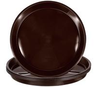 Générique Café, Soucoupes Rondes 5 Pièces Plastique pour Pots de Fleurs | Pots de Plantes et Succulentes, Usage Intérieur sur Table, Retiennent L’eau Terre