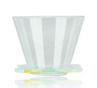 Générique Cafetière à Filtre à Café Réutilisable à égouttement Lent, Compatible avec Le Papier Filtre à Drainage Rainuré, Optimisation De La Saveur De La Conception Divisée