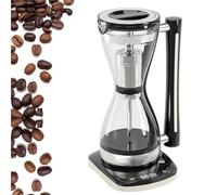 Générique Cafetière À Siphon 750 W, Cafetière Sous Vide En Verre, Avec Filtre Réutilisable En Acier Inoxydable, 3 Vitesses Réglables, Capacité De 240 Ml, Protection Anti-brûlure À Sec, For La Maison
