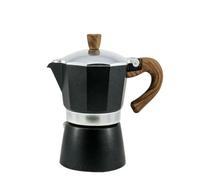 Générique Cafetière moka classique avec poignée, filtre réutilisable, fonctionnement manuel, idéale for la cuisine domestique(Black-big)