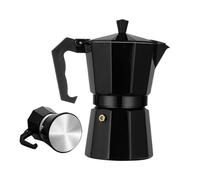 Générique Cafetière - Portable En D'Aluminium Avec Soupape De Sécusrité - Infuseur Café Psortable - Pour Cuisinière Électrique Gaz Et Alcool Préparation De Latte Cappuccino Maison Bureau Voyage Camp