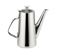 Générique Cafetière Pot à Eau Carafe Pichet Bouilloire En Acier Inoxydable avec Couvercle à Charnière et Poignée Adaptée à La Maison Bureau Restaurant, bec long, 2L