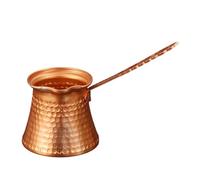 Générique Cafetière turque fabriquée à la main avec longue poignée pour la maison et le restaurant, cafetière à finition martelée, résistante à la, longue poignée