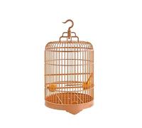 Générique Cage à Oiseaux Ronde, Support pour Perroquet, Cage, Portable, Léger, Suspendu, Mangeoire à Oiseaux, Cage à Oiseaux, Nichoir pour Oiseaux
