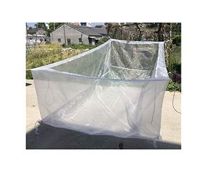 Générique Cage de barrière d'élevage en résille for empêcher Les crevettes d'élevage de glissements de Terrain(White Size 2X1X1m)