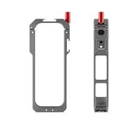 Générique Cage de caméra pour Insta360 X5 Alliage d'aluminium Protecteur Vlog Cadre de caméra Connecteur magnétique à dégagement Rapide avec Cache-Objectif Cadre de Protection Multifonctionnel