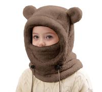 Générique Cagoule d'hiver Thermique pour Enfants 3-10 Ans Multifonction Coupe-Vent Réglable Écharpe de Ski Bonnet en Polaire Chaude Casquette Tour de Cou écharpe pour Garçons Filles