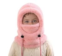 Générique Cagoule d'hiver Thermique pour Enfants Chaude Casquette Tour de Cou écharpe pour Garçons Filles 3-10 Ans Multifonction Coupe-Vent Réglable Écharpe de Ski Bonnet en Polaire