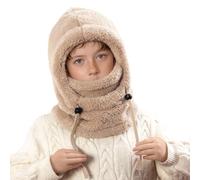 Générique Cagoule d'hiver Thermique pour Enfants Multifonction Coupe-Vent Réglable Écharpe de Ski Bonnet en Polaire Chaude Casquette Tour de Cou écharpe pour Garçons Filles