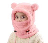 Générique Cagoule Enfant Hiver Bonnet Bebe Fille Chapeau en Peluche Doux et Chaud pour Enfants 3-8 Ans Garçon Bonnet Echarpe 3 in 1 Thermique Cagoule Enfant polaire Fille Garçon 3 ans 5 ans 6 ans