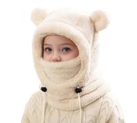 Générique Cagoule Enfant Hiver Bonnet Bebe Fille Chapeau en Peluche Doux et Chaud pour Enfants 3-8 Ans Garçon Bonnet Echarpe 3 in 1 Thermique Cagoule Enfant polaire Fille Garçon 3 ans 5 ans 6 ans