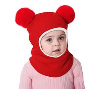 Générique Cagoule Enfant Hiver Bonnet Bebe Fille Chapeau en Peluche Doux et Chaud pour Enfants 6 Lunes - 5 Ans Garçon Bonnet Echarpe 3 in 1 Thermique