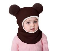 Générique Cagoule Enfant Hiver Bonnet Bebe Fille Chapeau en Peluche Doux et Chaud pour Enfants 6 Lunes - 5 Ans Garçon Bonnet Echarpe 3 in 1 Thermique