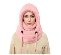 Générique Cagoule Femme Homme Hiver Bonnet Echarpe Polaire avec Cache-Cou & Écharpe Intégrés Balaclava Femme Thermique Masque Ski Cagoules Coupe-Vent Réglable pour Cyclisme & Activités Plein Air