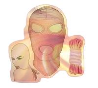 Générique Cagoule intégrale avec 3 ouvertures respirantes pour jeux de carnaval - frhlH007 (B-Rose, M)