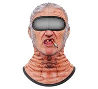 Générique Cagoule Ski Fun Old Man, Masque de Ski DrôLe Visage RéAliste, 08 | Masque Facial Complet Coupe-vent Imprimé en 3D, Cagoule de Ski de Vieil Homme Réalistes pour Adultes