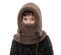 Générique Cagoule Unisexe Garcon Fille Bonnet Enfant Hiver Chaud Laine Fine Epais Ski Modo Chat Mignon d'oreilles Écharpe Chapeau Cape Bob Cagoule d'hiver Thermique pour Enfants