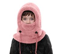 Générique Cagoule Unisexe Garcon Fille Bonnet Enfant Hiver Chaud Laine Fine Epais Ski Modo Chat Mignon d'oreilles Écharpe Chapeau Cape Bob Cagoule d'hiver Thermique pour Enfants