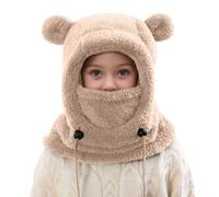 Générique Cagoule Unisexe Garcon Fille Bonnet Enfant Hiver Chaud Laine Fine Epais Ski Modo Chat Mignon d'oreilles Écharpe Chapeau Cape Bob Cagoule d'hiver Thermique pour Enfants