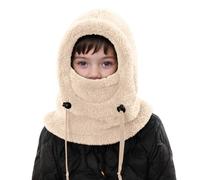Générique Cagoule Unisexe Garcon Fille Bonnet Enfant Hiver Chaud Laine Fine Epais Ski Modo Chat Mignon d'oreilles Écharpe Chapeau Cape Bob Cagoule d'hiver Thermique pour Enfants