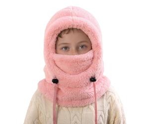 Générique Cagoule Unisexe Garcon Fille Thermique Bonnet Écharpe Enfant Hiver Chaud Ensamble Balaclava Casquette Polaire Enfant Chaud Cache Cou Oreilles Chapeau 3-10 Ans