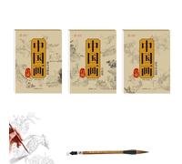 Générique Cahier De Dessin Au Trait De Peinture Chinoise, Papier Dentraînement à La Peinture Chinoise pour Débutants, Papier Buvard à Rouleau Antique (D+E+F)
