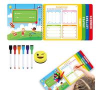 Générique Cahier D'écriture Pour - Cahiers Effaçables De Tracé D'alphabet - Fournitures Éducatives Pour Apprentissage À Domicile Et Activités Préscolaires Pour Divertissement En Voyage