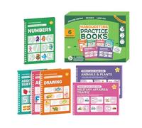 Générique Cahiers d'Écriture Rainurés pour,Cahiers Éducatifs,Cahier de Pratique de Contrôle du Stylo - Pour De Maternelle Débutants Enseignants École Salle De Classe