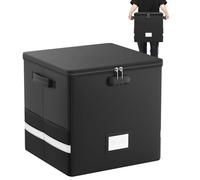 Générique Caisse À Disques - Caisse Ignifuge Pour Le Stockage Des Documents - Organisateur d'Albums Imperméable,pour Emballage Expédition Déménagement Salle de Classe Papier Livres Photos Documents