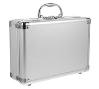 Générique Caisse Rangement Outils en Alliage d'Aluminium avec Poignée et Serrure à Mot de Passe, Mallette Outils pour Outils Mécaniques, Usage Domestique et Extérieur
