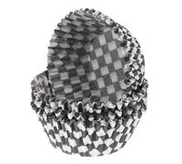 Générique Caissettes à Cupcakes en Papier Résistantes la Chaleur, Lot de 100 Pièces Format Mini, Motifs Noir et Blanc, Moules à Muffins Décoratifs pour Pâtisserie, la Cuisine et Fêtes