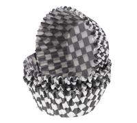 Générique Caissettes à Muffins Tasses de Cuisson Pratiques et Résistantes 100pcs en Papier Noir et Blanc pour Pâtisserie et Cupcakes Maison