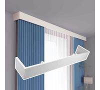 Générique Caisson de Rideau de Plafond en Alliage d'aluminium, cantonnière décorative découpable sans Rails, vis incluses, 450 cm (14,8 pi) pour Une décoration intérieure élégante