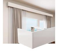 Générique Caisson de Rideau en Aluminium pour Fixation Murale ou au Plafond, cantonnière décorative sans Rail avec Supports de Fixation, idéal pour Le Salon, Longueur 157 cm (62 po).